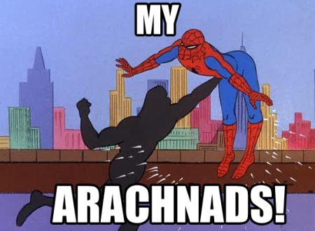 Spidey gets punched in the nuts